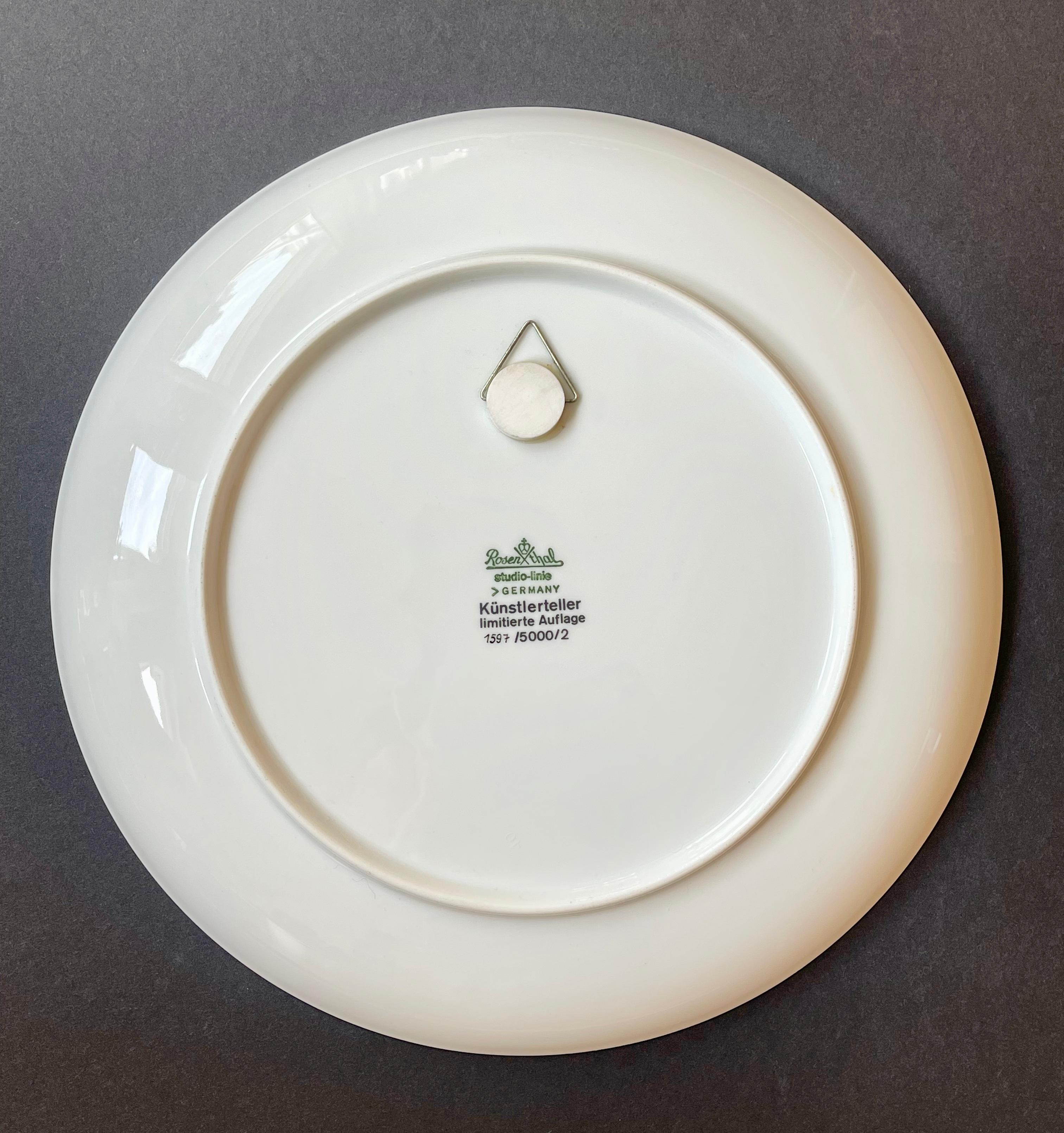9 Artist Plates Collection Limited Edition by Rosenthal, Cocteau, Dali, Pucci 3