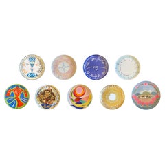 Colección de 9 Platos de Artistas Edición Limitada de Rosenthal, Cocteau, Dalí, Pucci
