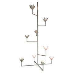 9 Bloom Cross Bar Lampadario in gesso