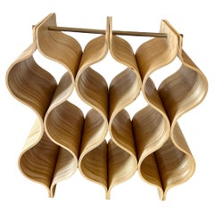 Portabottiglie da 9 bottiglie in legno compensato stampato