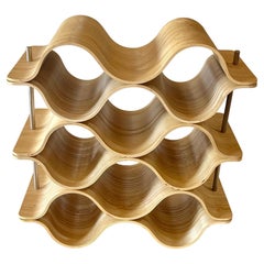 9 Bottle Capacity Molded Plywood Wine Rack