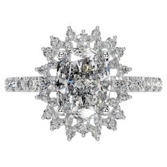 9 Carat Cushion Statement Brilliant White SI  Timeless Brilliance  Diamond Ring