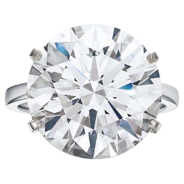 9-Carat D Flawless Diamond Ring  Ultra-Rare Type IIA Masterpiece For Sale
