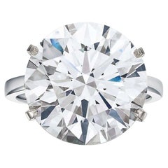 Anillo de diamantes de 9 quilates D Flawless  Obra maestra ultra rara de tipo IIA