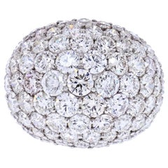 9 Carat Diamond Cluster Dome Ring in Platinum