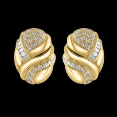 9 Carat Diamond Necklace & Earrings Bridal Suite 159 Gm 18 Karat Yellow Gold