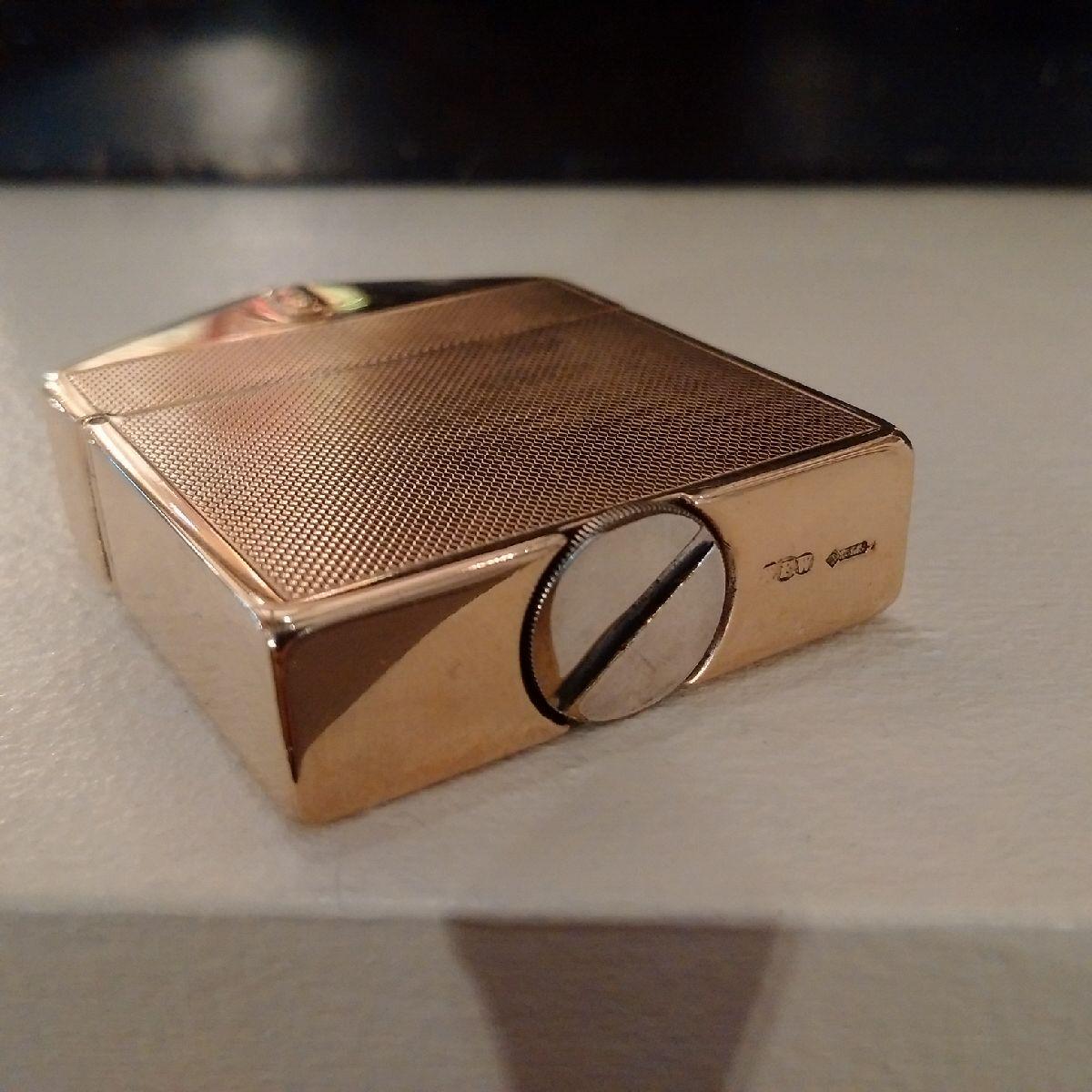 Art Deco 9-Carat Gold Rolls Royce Lighter by Alfred Dunhill, 1924