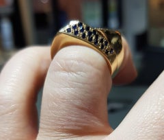 9 Carat Gold Sapphire Royal Blue Ring