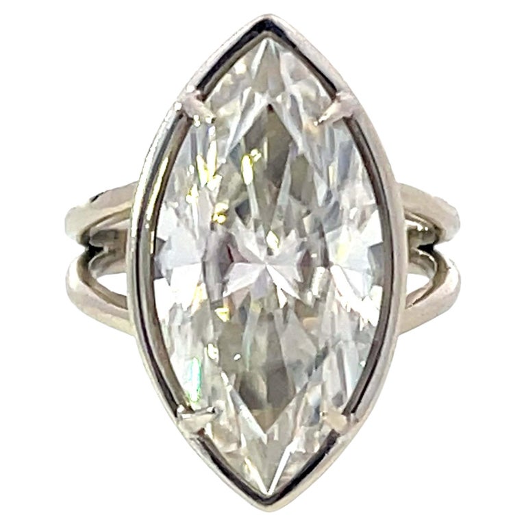 9 Carat Marquise Moissanite Ring in 14k White Gold For Sale at 1stDibs | 9  carat marquise diamond, 9 carat moissanite, 9 carat marquise diamond ring