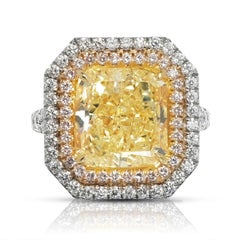 9 Carat Radiant Cut Diamond Engagement Ring GIA Certified FIY