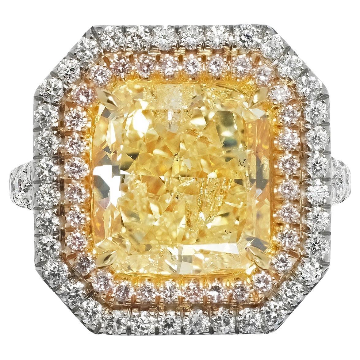 9 Carat Radiant Cut Diamond Engagement Ring GIA Certified FIY