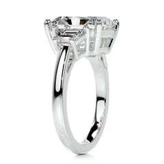 9 Carat Radiant Statement Brilliant White / D color FL/IF 14K White Gold