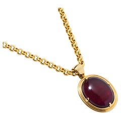 9 Carat Red Tourmaline Pendant