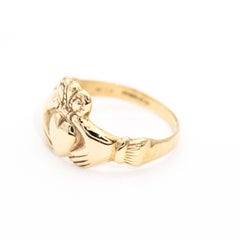 9 Carat Yellow Gold Irish Claddagh Ring