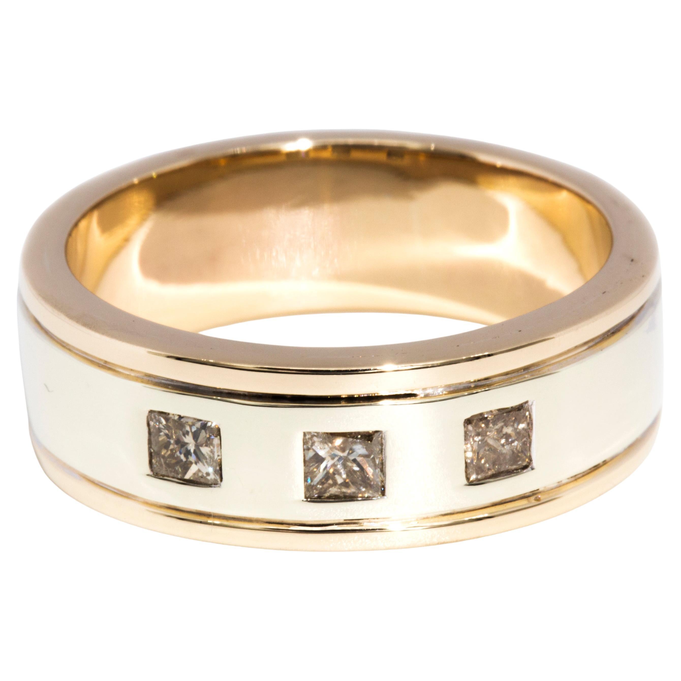 9 Carat Gold Celtic diamond ring GDR1 - Ogham Jewellery