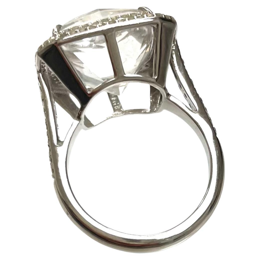 9 Carats Petalite with Diamonds Paradizia Ring For Sale 1