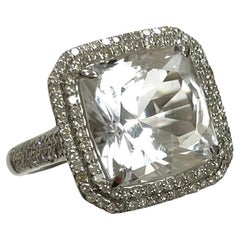 9 Carats Petalite with Diamonds Paradizia Ring