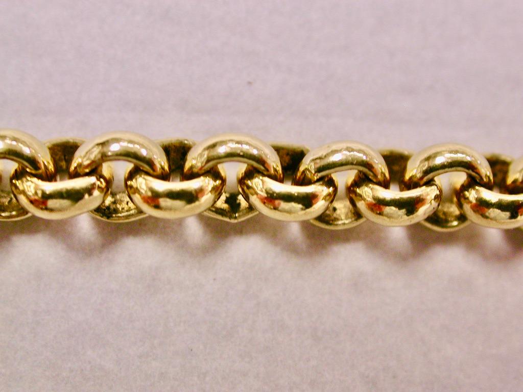 thick gold belcher chain