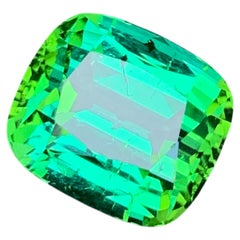 Pietra preziosa con taglio a cuscino scalare, tormalina verde a doppia tonalità, 9 carati, per gioielli, 12 mm