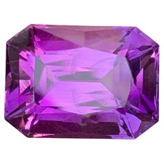 9 Cts Rectangular Deep Purple Color Amethyst Gemstone for Ring & Pendant Jewelry