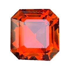 9 Karat Rötlich Orange Farbe Uruguay Mandarin Citrin Edelstein für Schmuck 12 mm