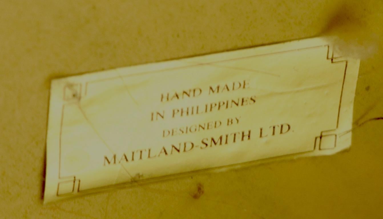 Commode négligée à 9 tiroirs de Maitland Smith en finition fausse malachite en vente 11