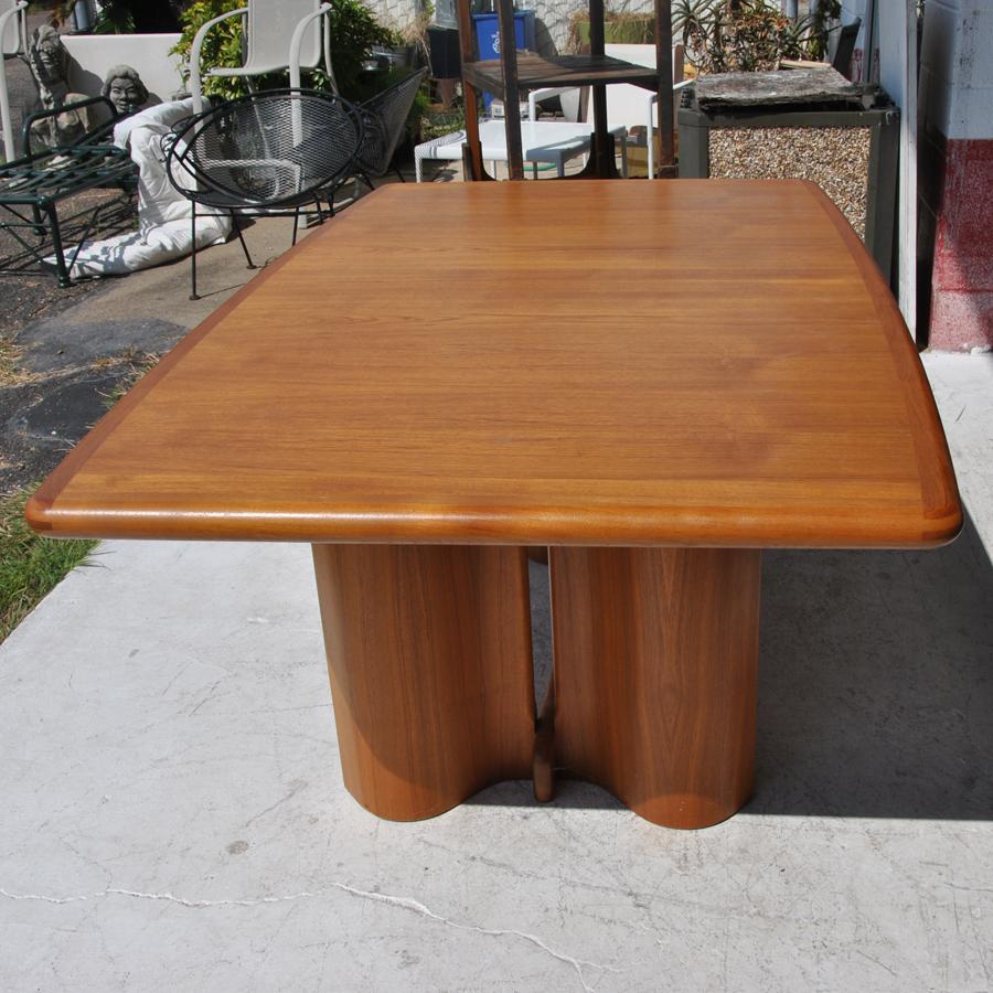 Late 20th Century Ansager Moebler Teak Dining Conference Table