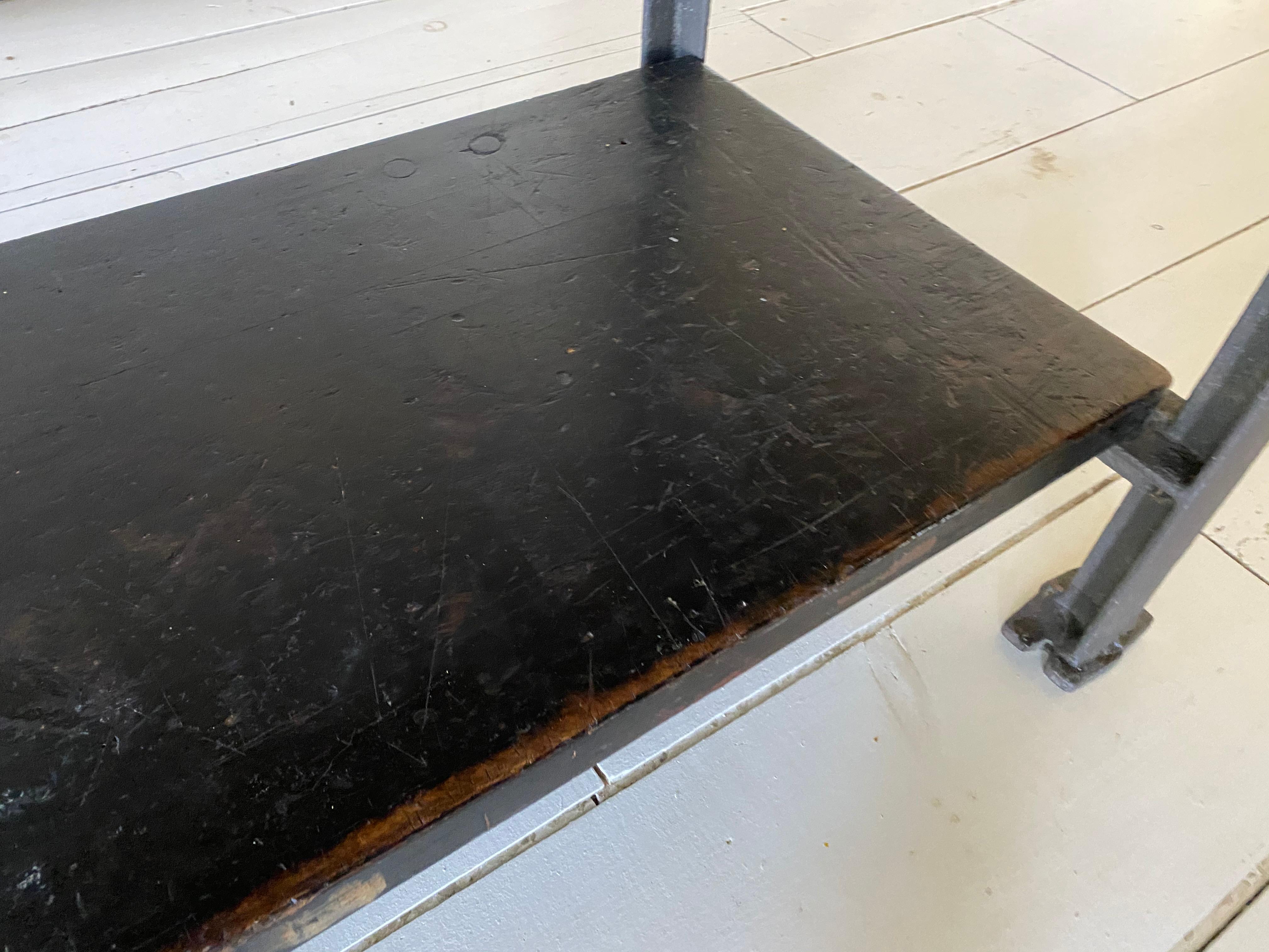 Cast Industrial Reclaimed Wood Kitchen Island Worktable