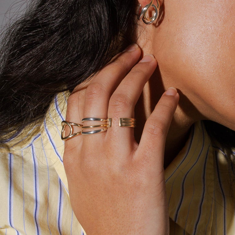 Customizable 9 Karat Adjustable Column Ring For Sale at 1stDibs
