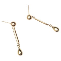 Boucles d'oreilles pendantes en 9 carats