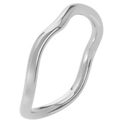 9 Karat Fairmined Eco White Gold Wavy Band Ring