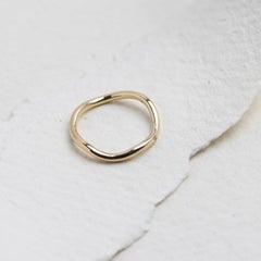 9 Karat Fairmined Eco Yellow Gold Wavy Band Ring