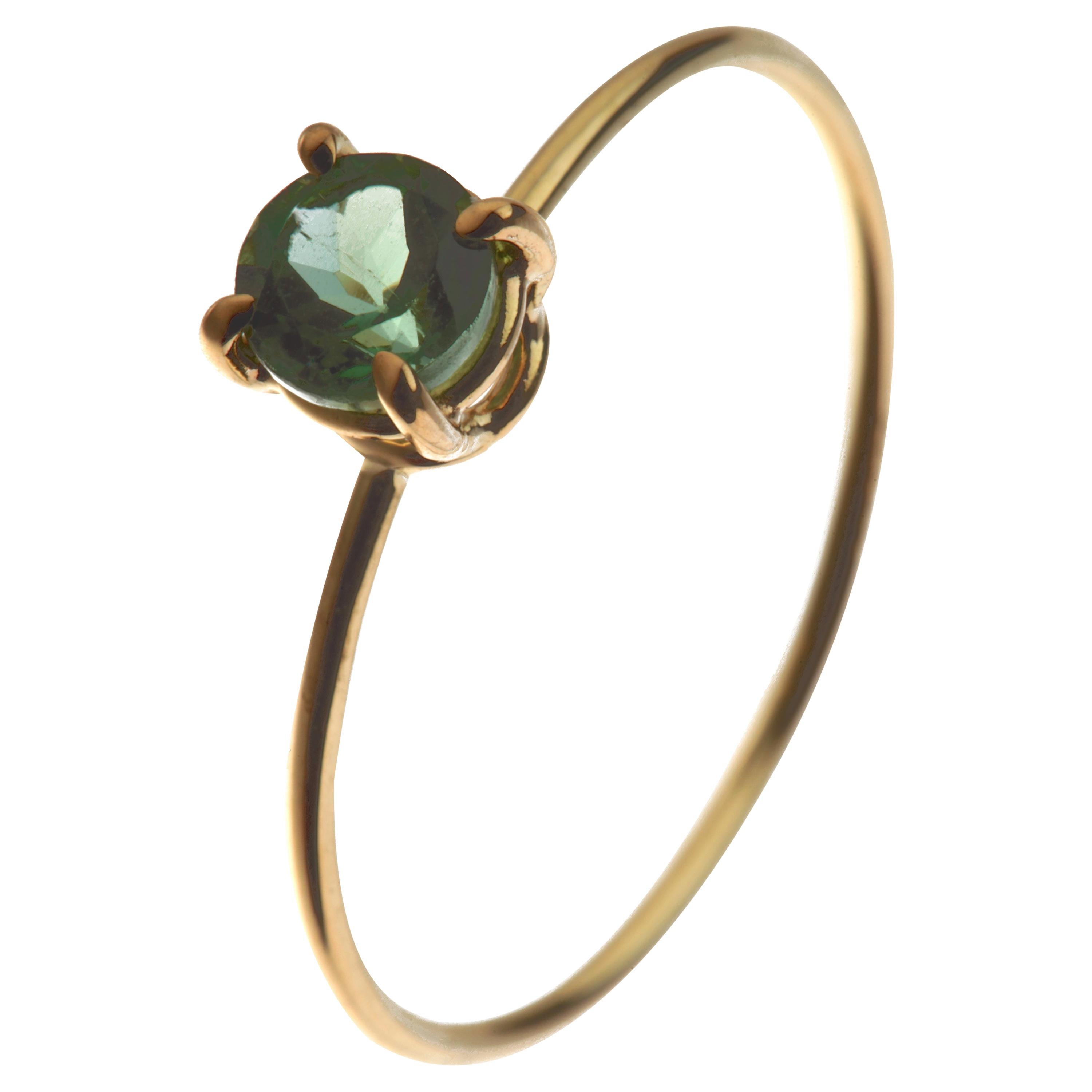 Salento ring dark green stone - Tità Bijoux