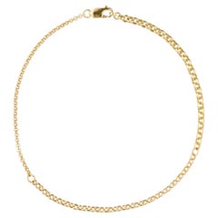 9 karat gold graduated belcher chain bracelet