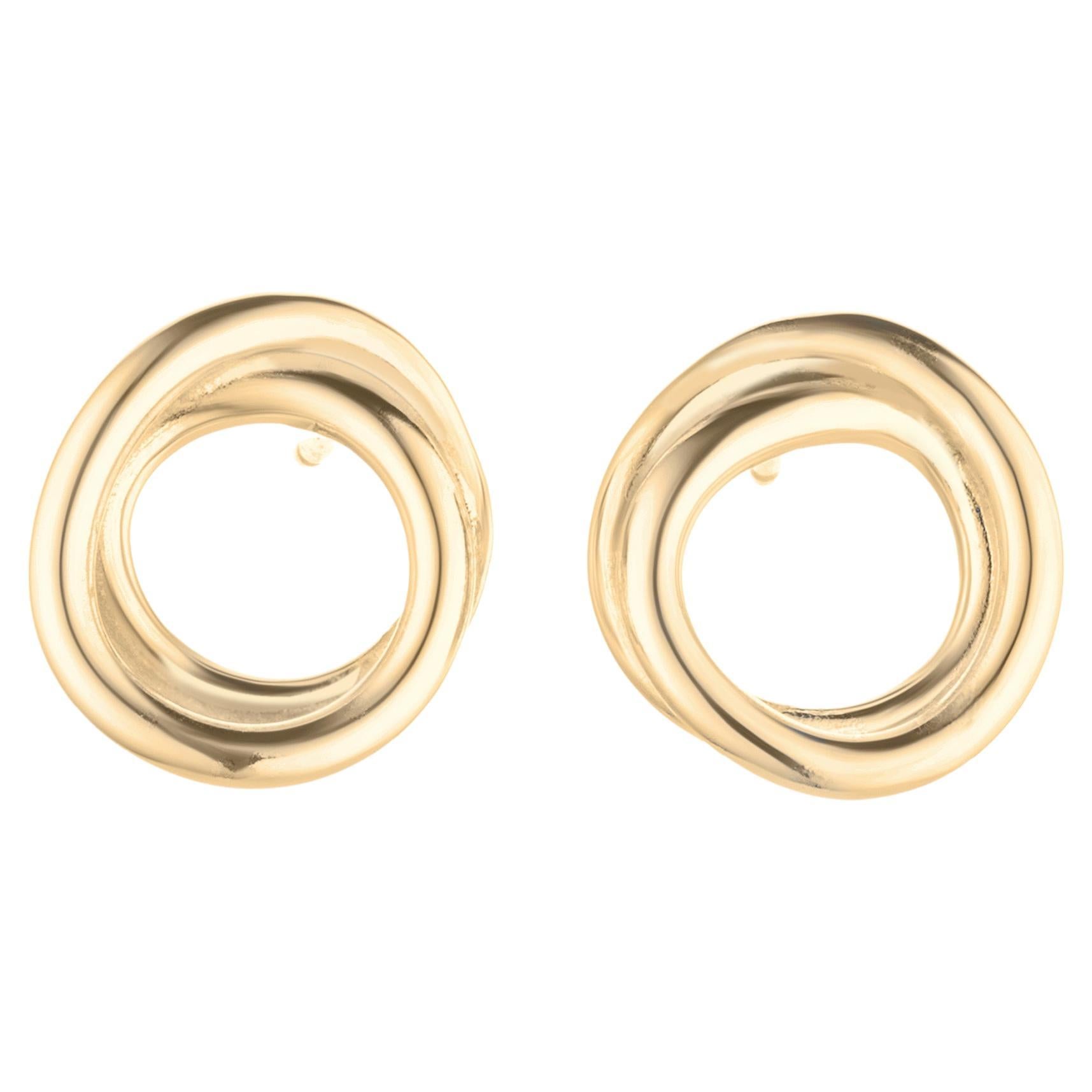 9 karat gold mini everlasting stud earrings