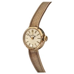 9 Karat Gold Antique Hand-Winding Omega Ladies Wristwatch