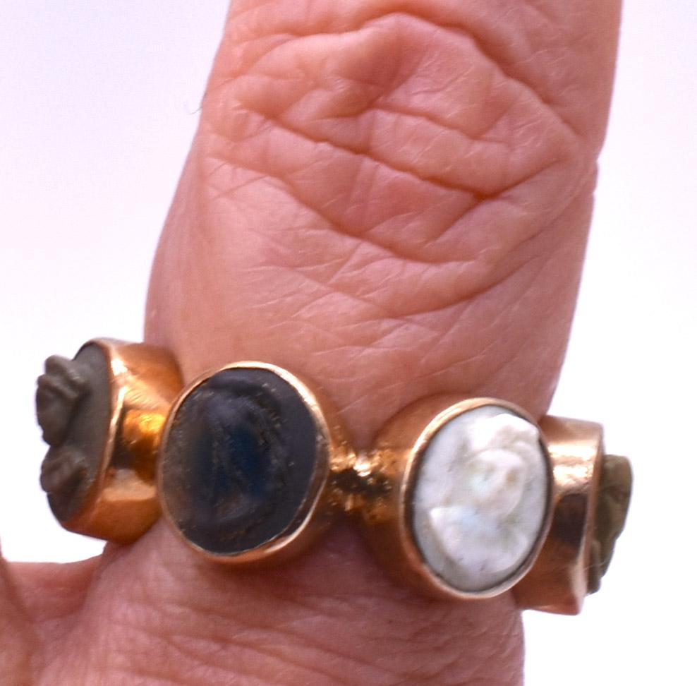 9 Karat Lava Cameo Ring 2