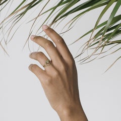 9 Karat Recycled Rose Gold Diamond Signet Ring