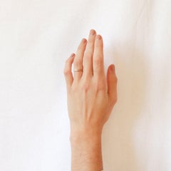 9 Karat Recycled White Gold Diamond Signet Ring