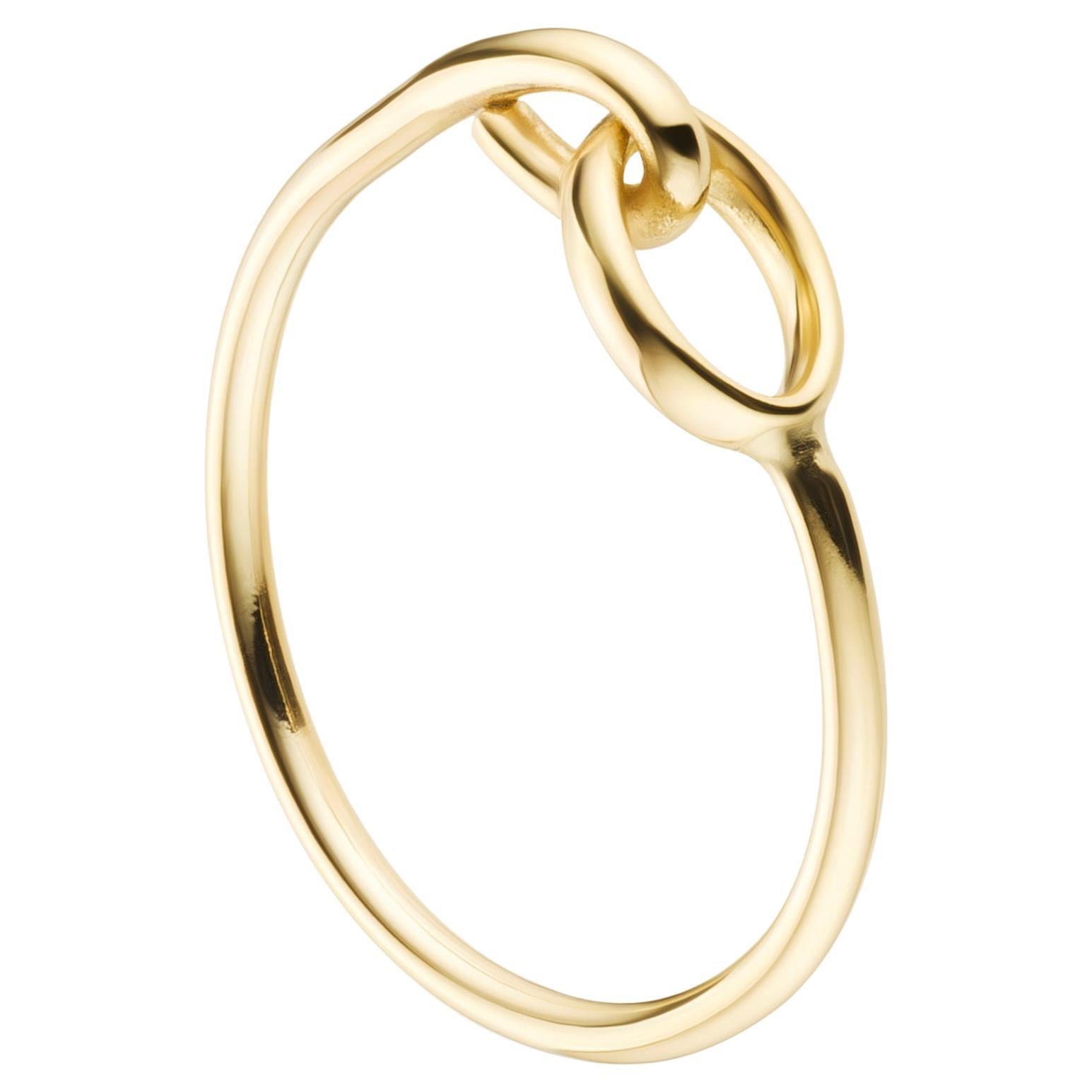 9 Karat Simple Loop Band Ring