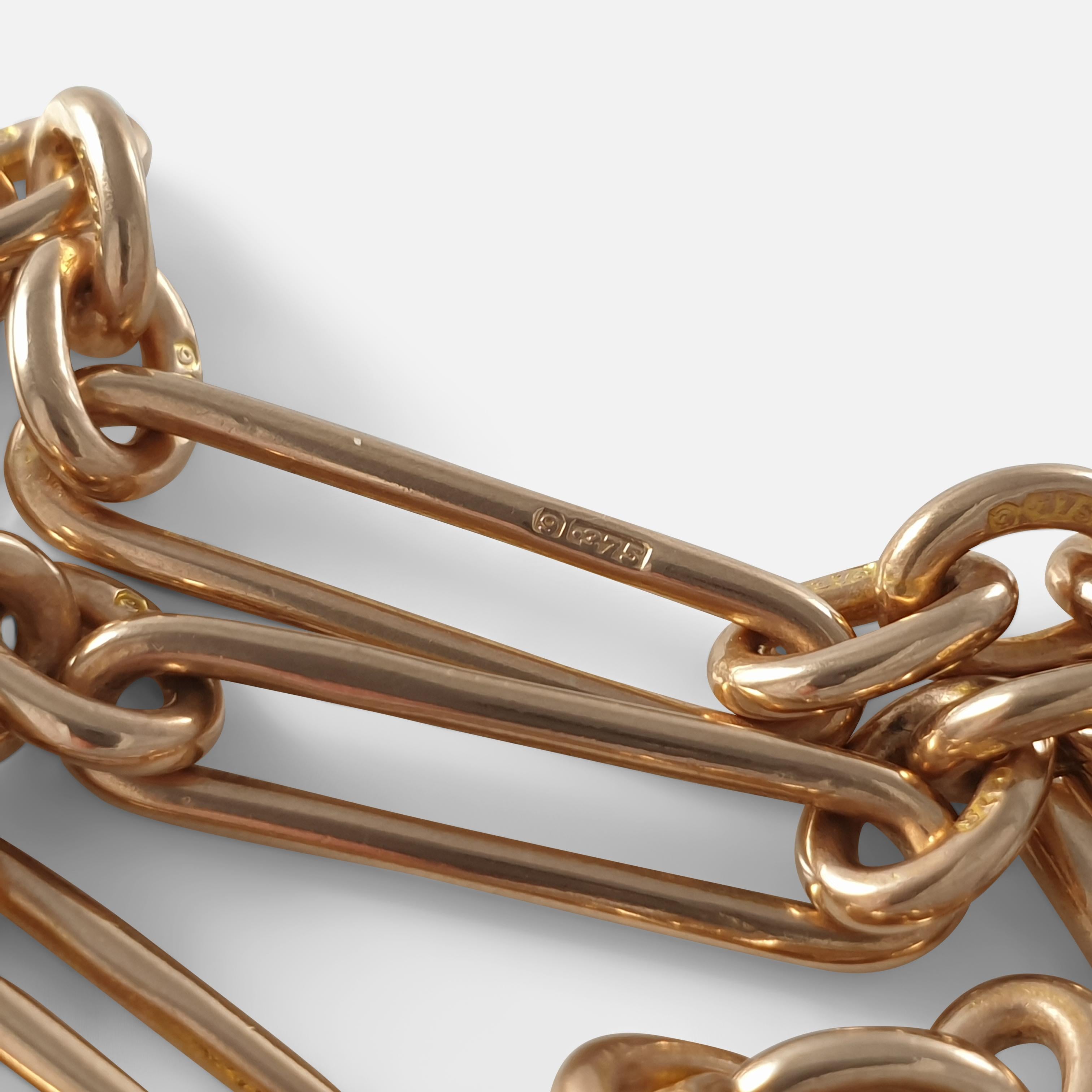 9 Karat Gold Albert Watch Chain, 1925 4