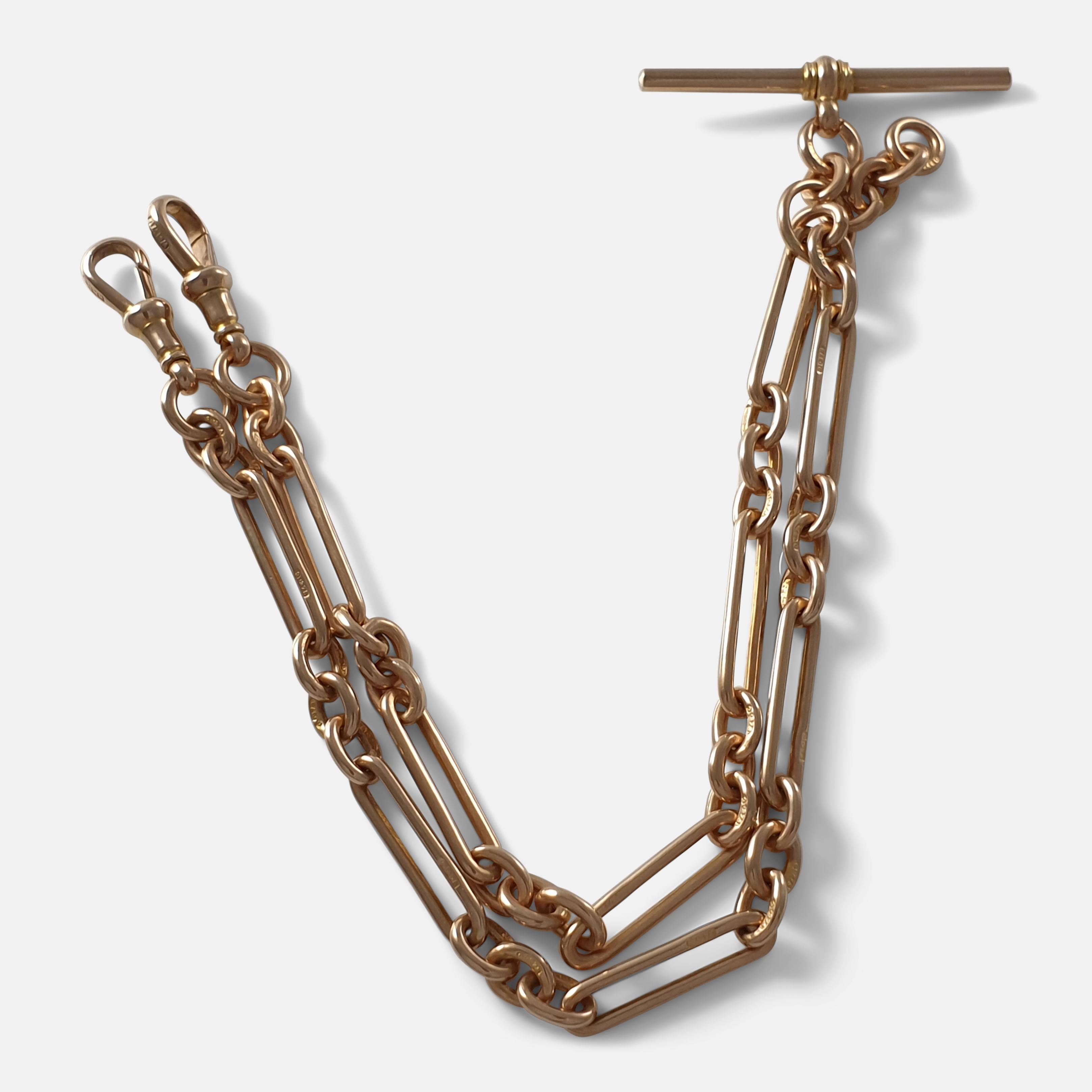 9 Karat Gold Albert Watch Chain, 1925 5