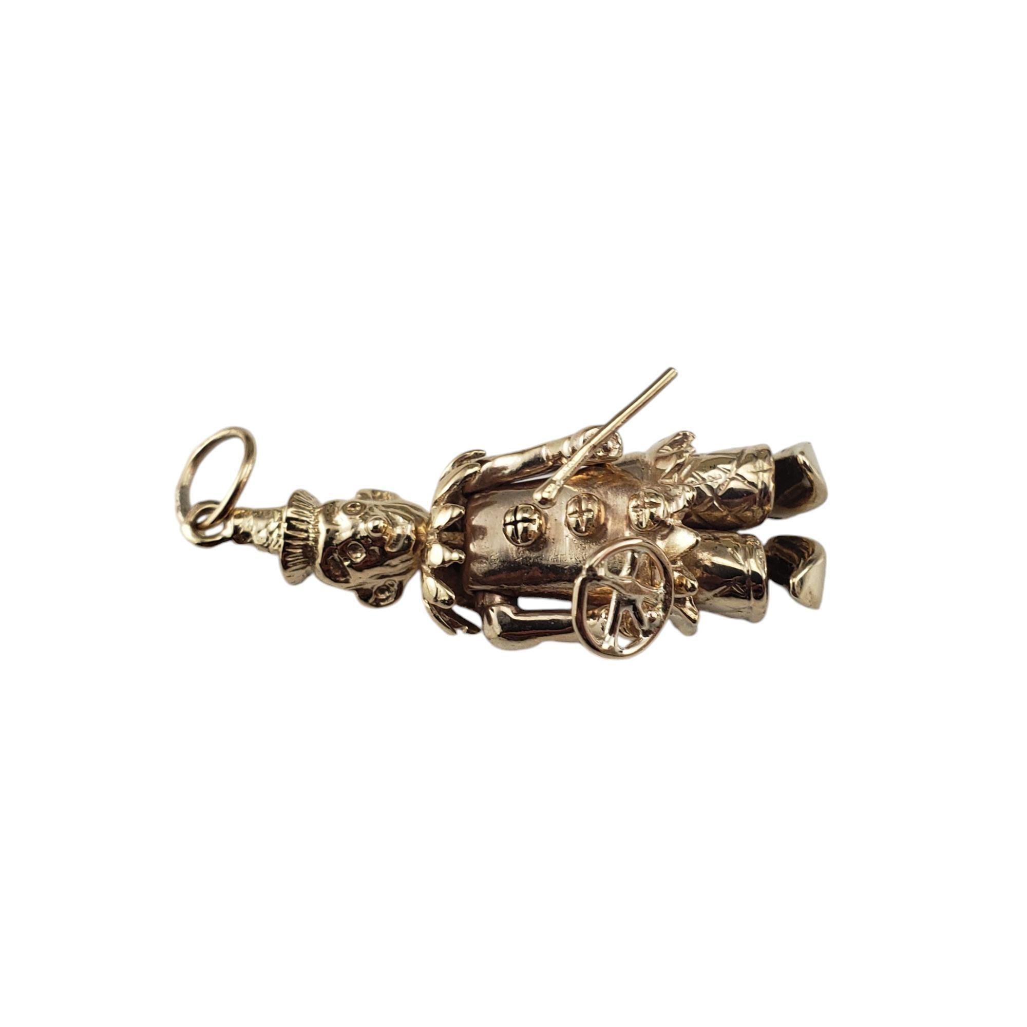 Breloque clown articulée en or jaune 9 carats n° 18845 Bon état - En vente à Washington Depot, CT