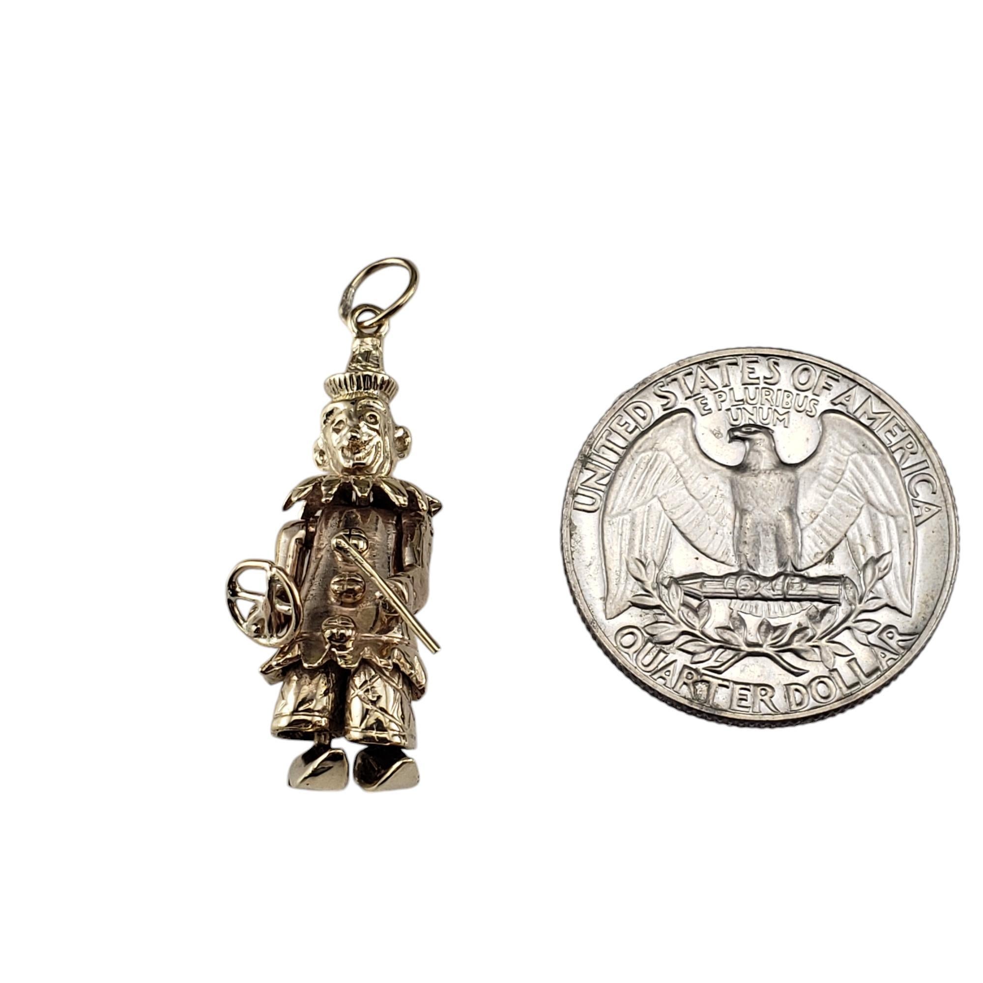 Breloque clown articulée en or jaune 9 carats n° 18845 en vente 1