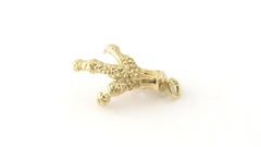 9 Karat Yellow Gold Bird Claw Pendant