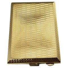 Vintage 9 Karat Yellow Gold Card Case