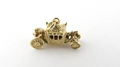 9 Karat Yellow Gold Cinderella Coach Charm