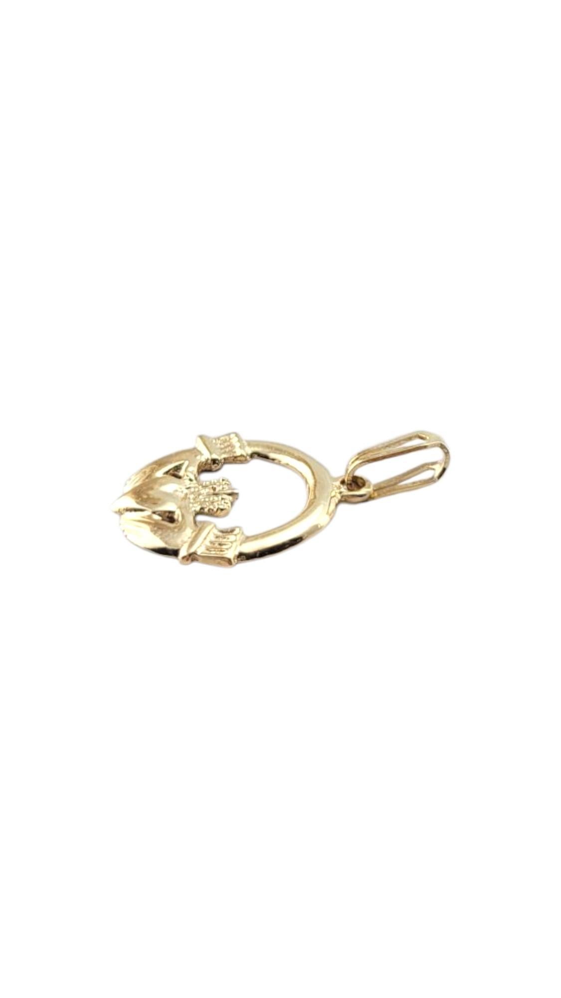 Pendentif Claddagh en or jaune 9 carats #21319 en vente 1