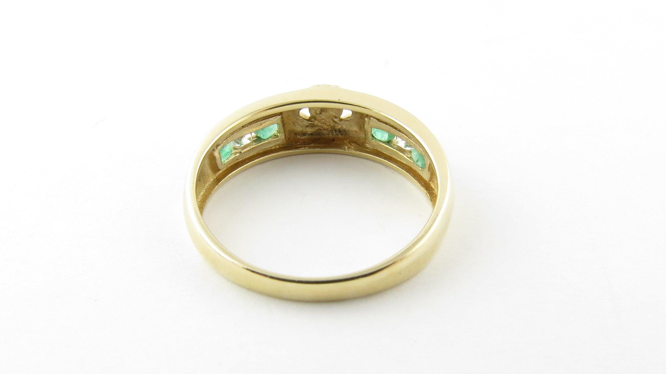 diamond and emerald claddagh ring