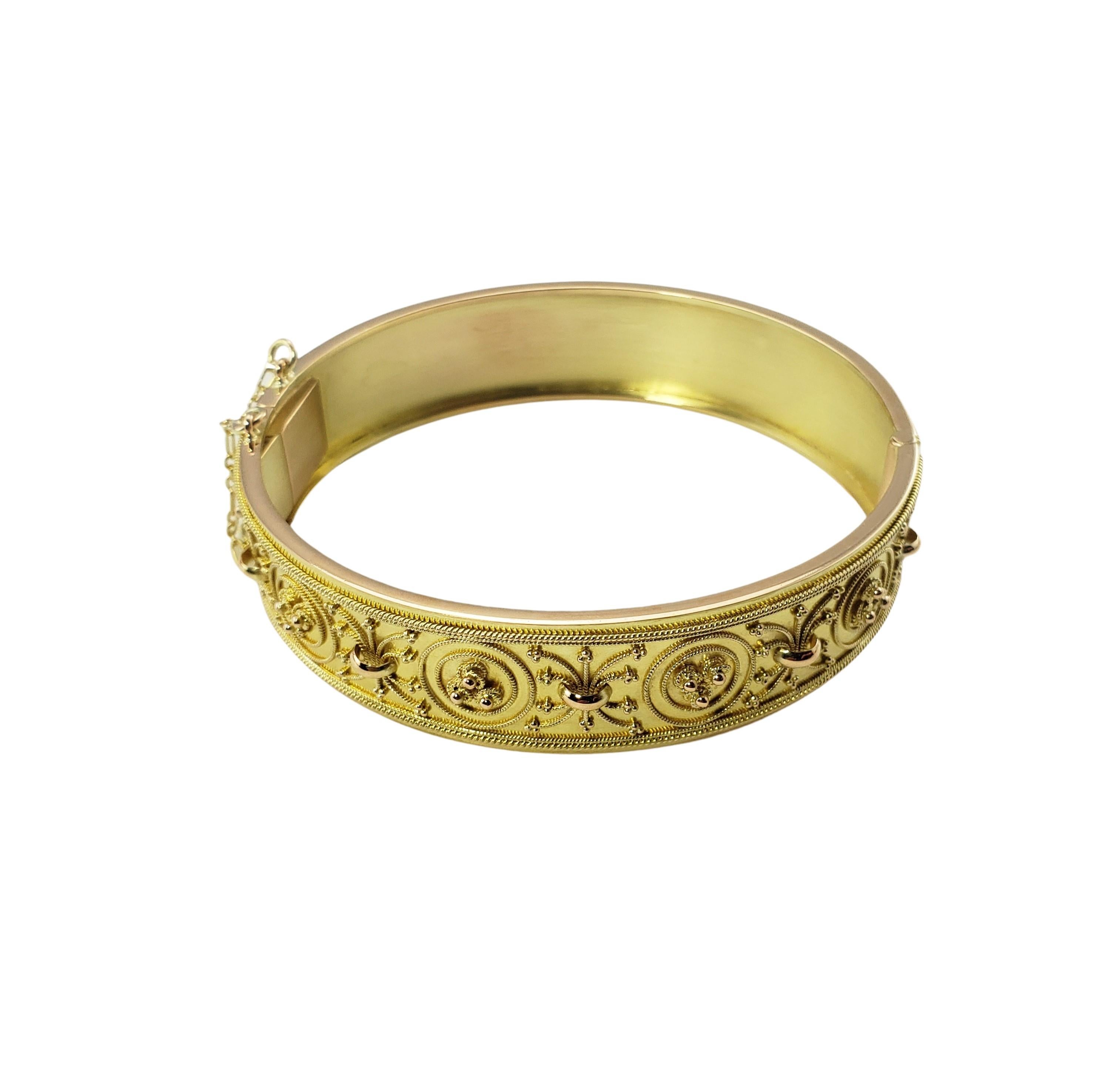 9 Karat Gelbgold-Armreif mit Scharnier Damen